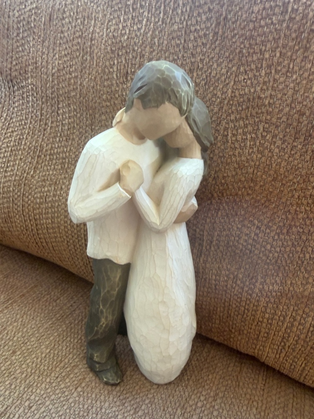 Willow Neutral-Tone Embrace Couple Sculpture